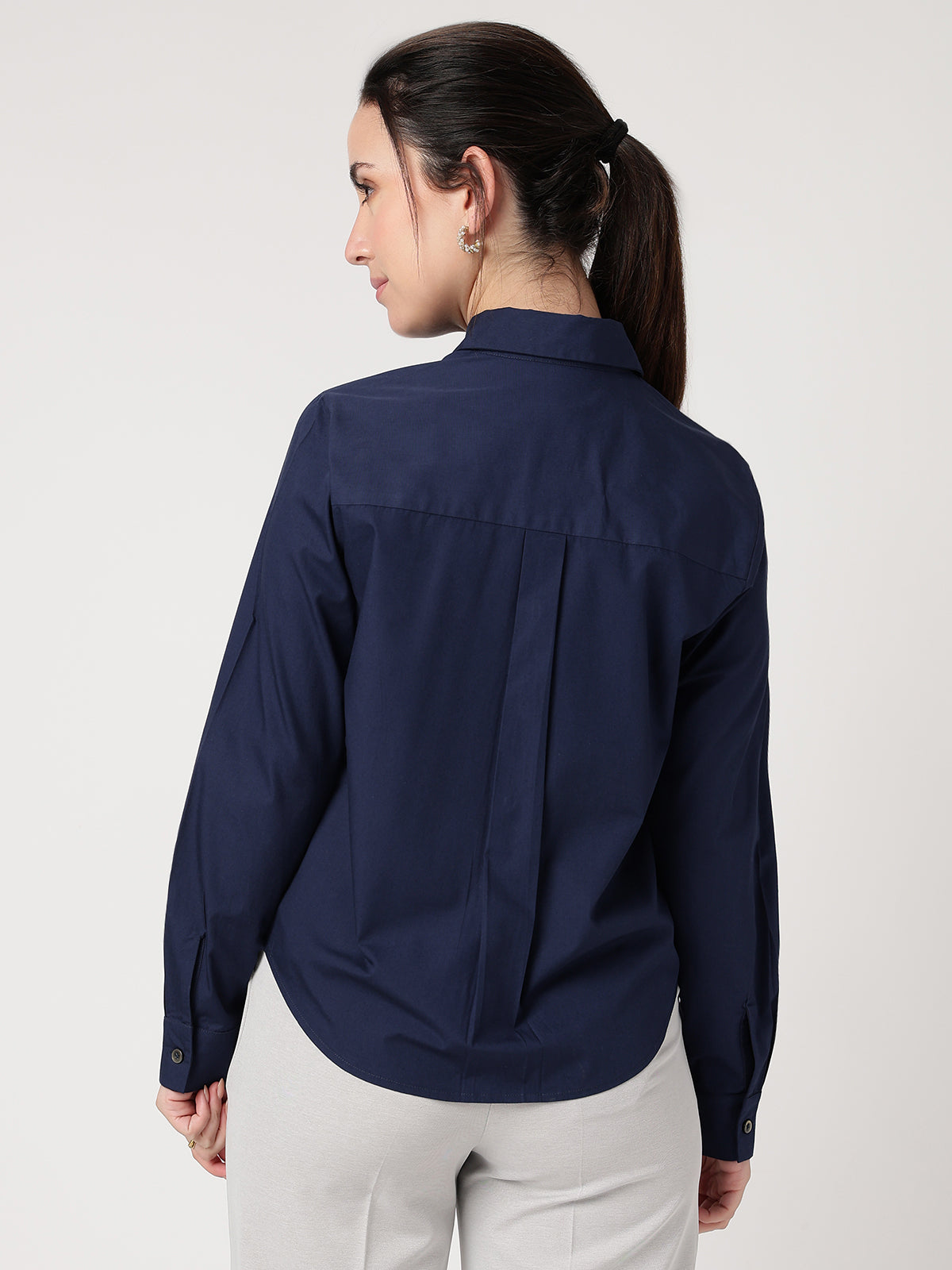 Classic 100% Cotton Navy Shirt