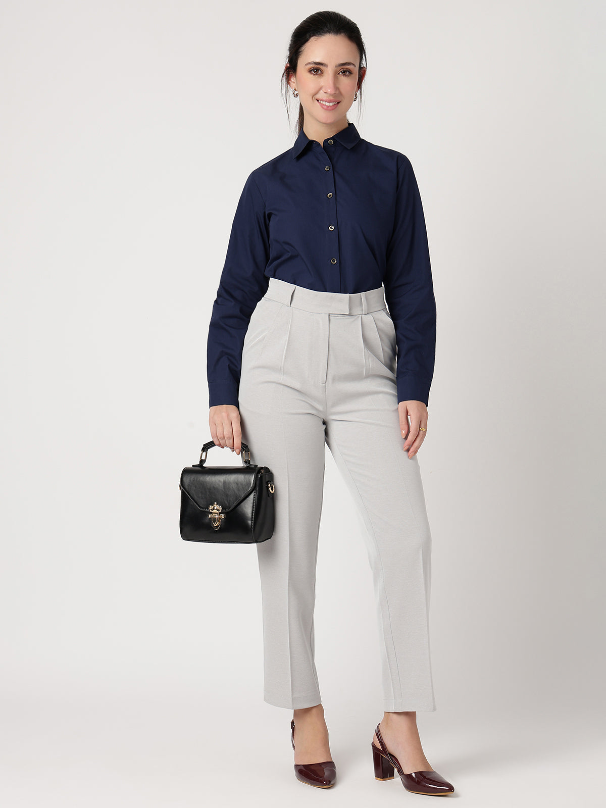 Classic 100% Cotton Navy Shirt