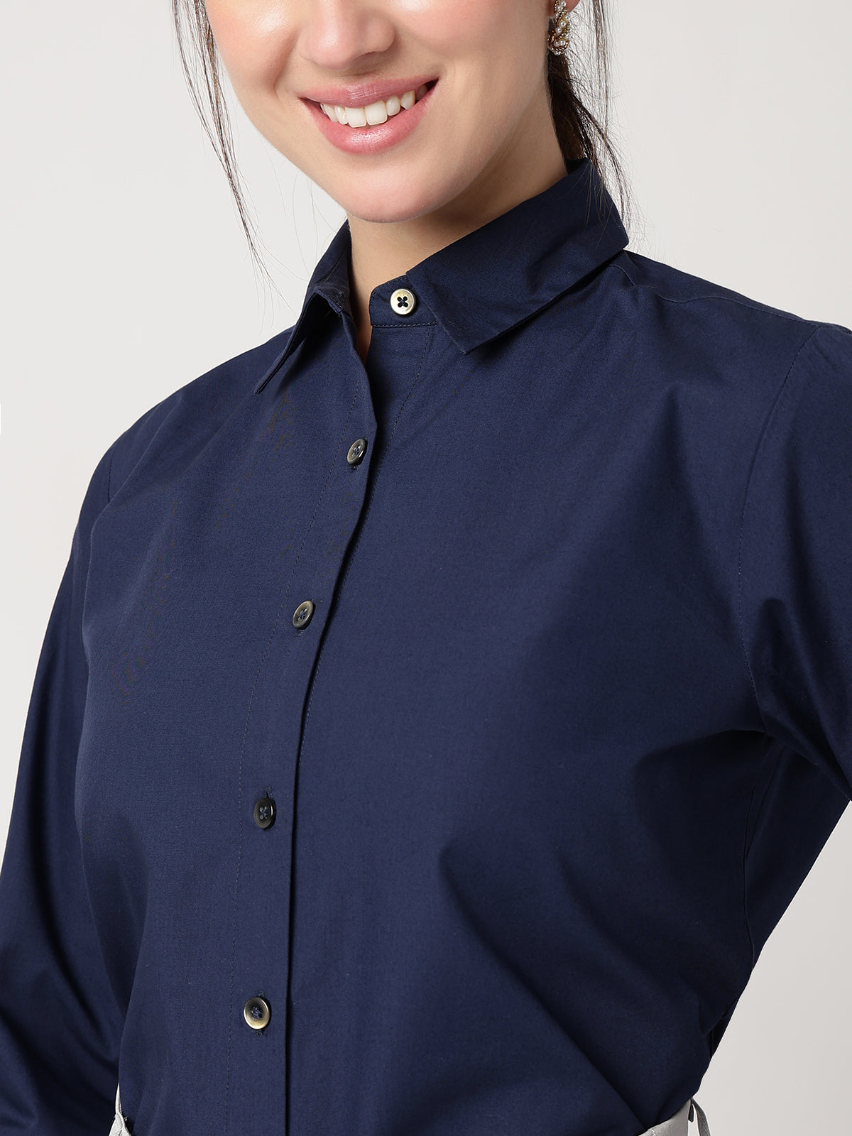 Classic 100% Cotton Navy Shirt