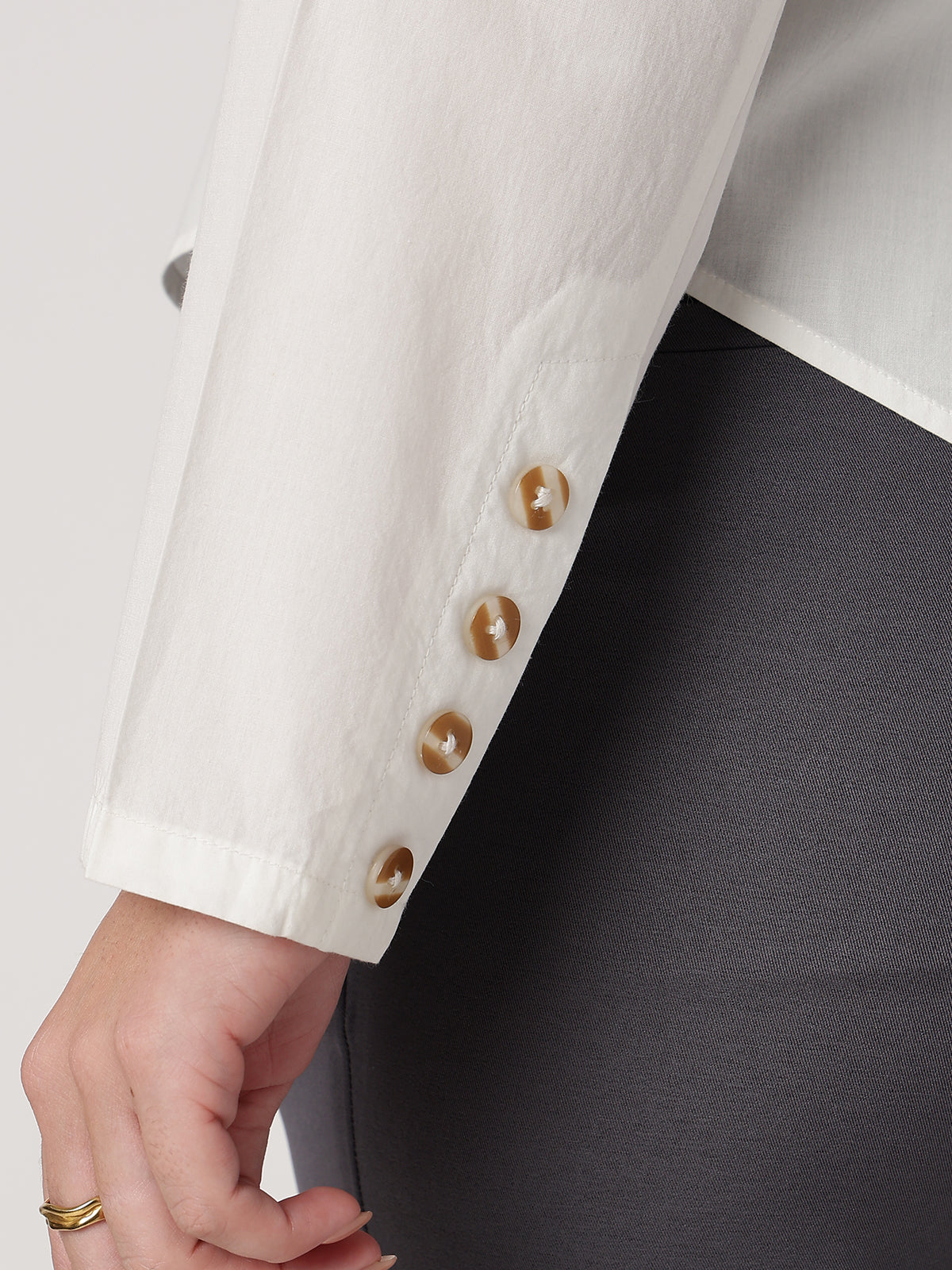 Tailored Poplin White Shirt