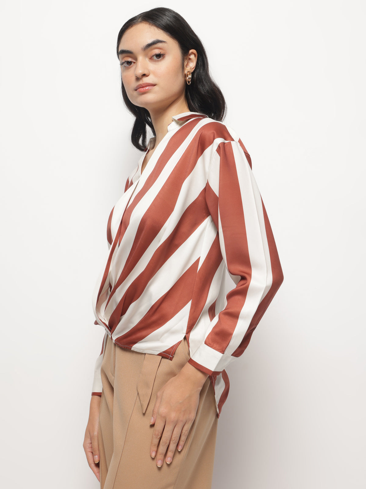 Asymmetrical Full Sleeves Top