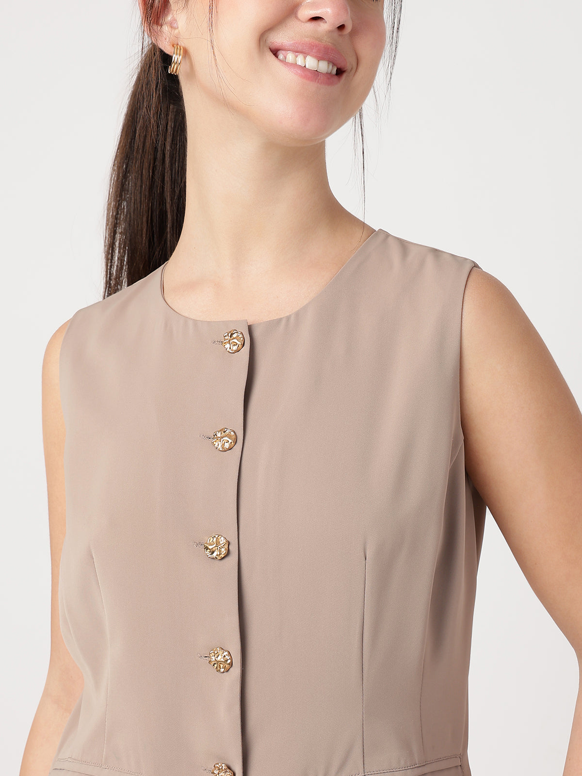 Fawn Tailored Waistcoat