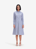 Blue Striped Shirt Dress