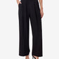 Black High-Waist Wide Leg Korean Pants