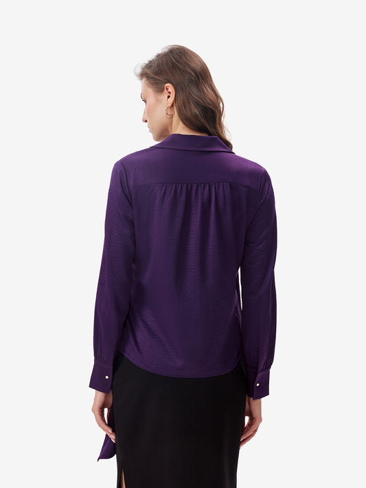 V-Neck Wrap Knotted Top