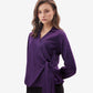 V-Neck Wrap Top with Side Knot Detail