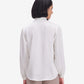 Luxe White Tie-Up Neck Satin Top