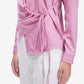 Pink Side Knot Detail Styling Shirt