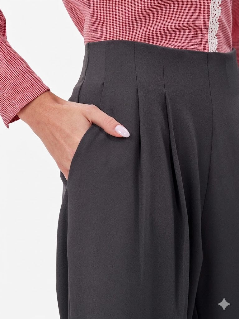 Dark Grey Korean Pants