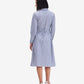 Blue & White Striped Tie-Back Shirt Dress