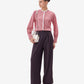 High-Waist Wide Leg Korean Pants