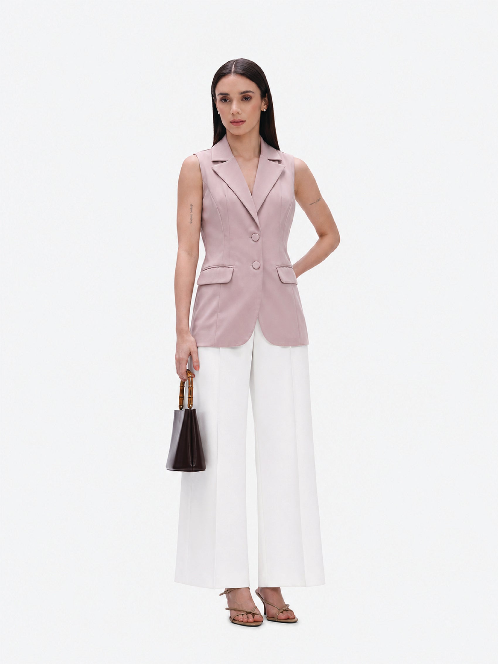 Dull Peach Tailored Blazer