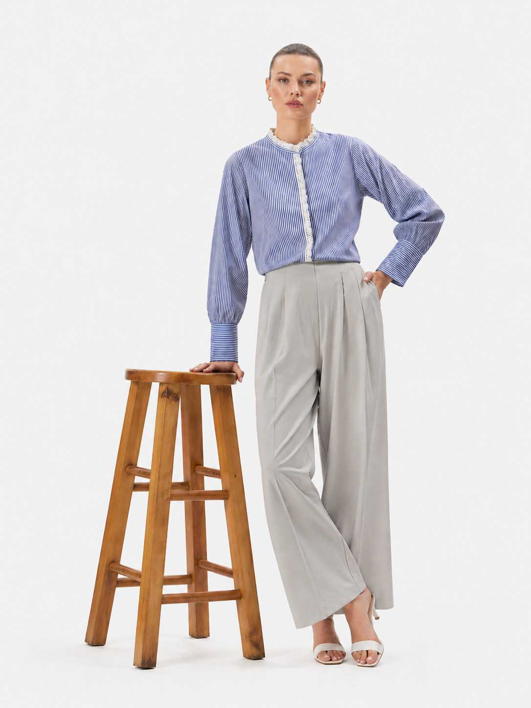 Ivory Korean Pants