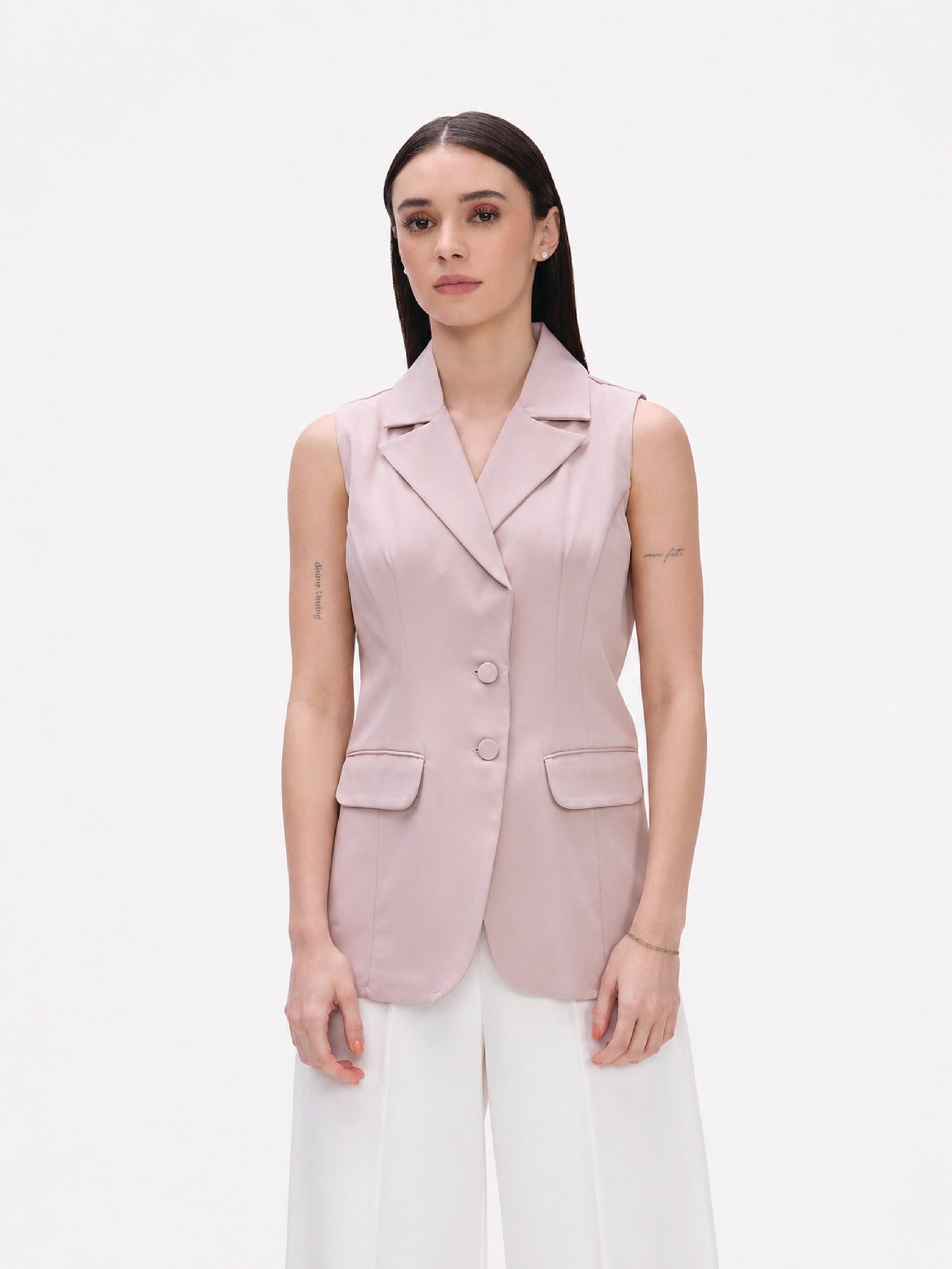 Dull Peach Tailored Blazer