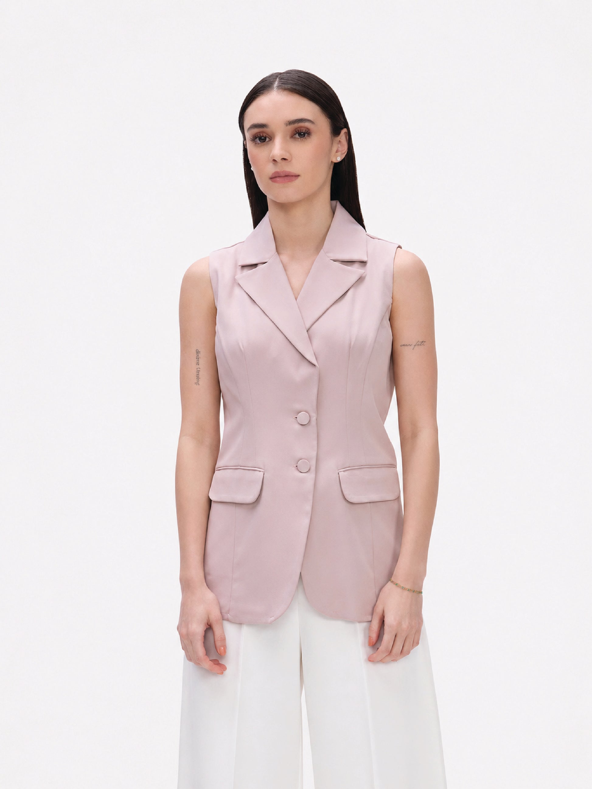 Dull Peach Tailored Blazer