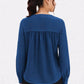 Blue V-Neck Top