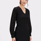 Black V-Neck Top