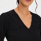 Black V-Neck Top