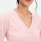Pink V-Neck Top