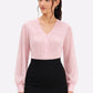 Pink V-Neck Top