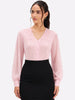 Pink V-Neck Top