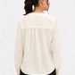 Cream V-Neck Top