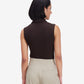 Brown Sleeveless Top