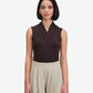 Brown Sleeveless Top