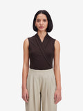 Brown Sleeveless Top