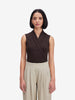 Brown Sleeveless Top
