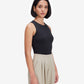 Black Sleeveless Bodysuit