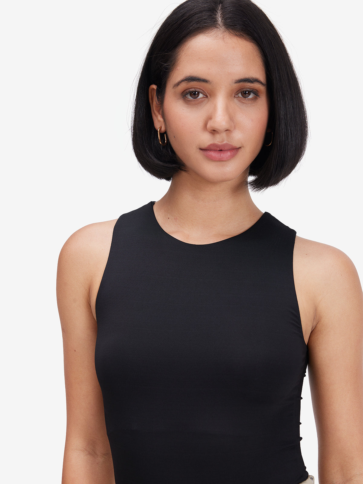Black Sleeveless Bodysuit
