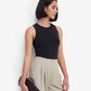 Black Sleeveless Bodysuit