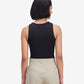 Black Sleeveless Bodysuit