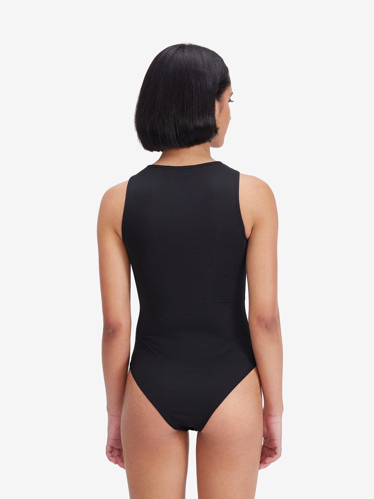 Black Sleeveless Bodysuit