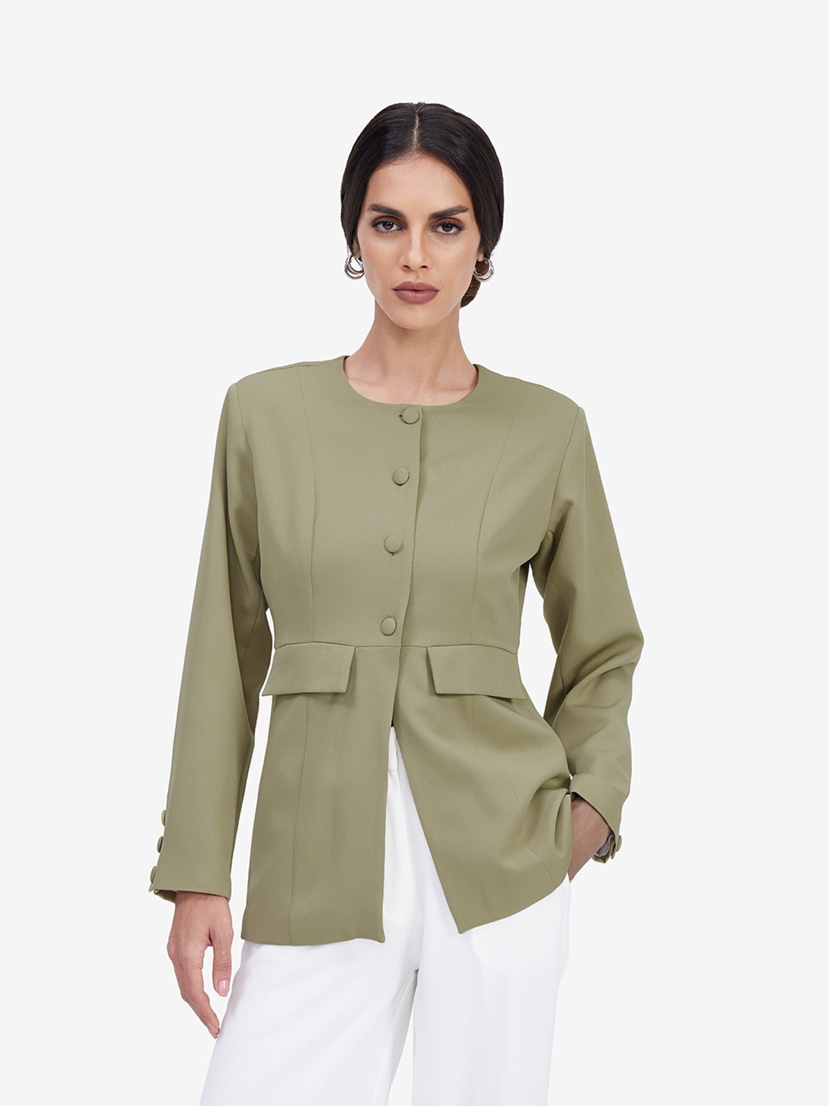 Green Tailored Blazer