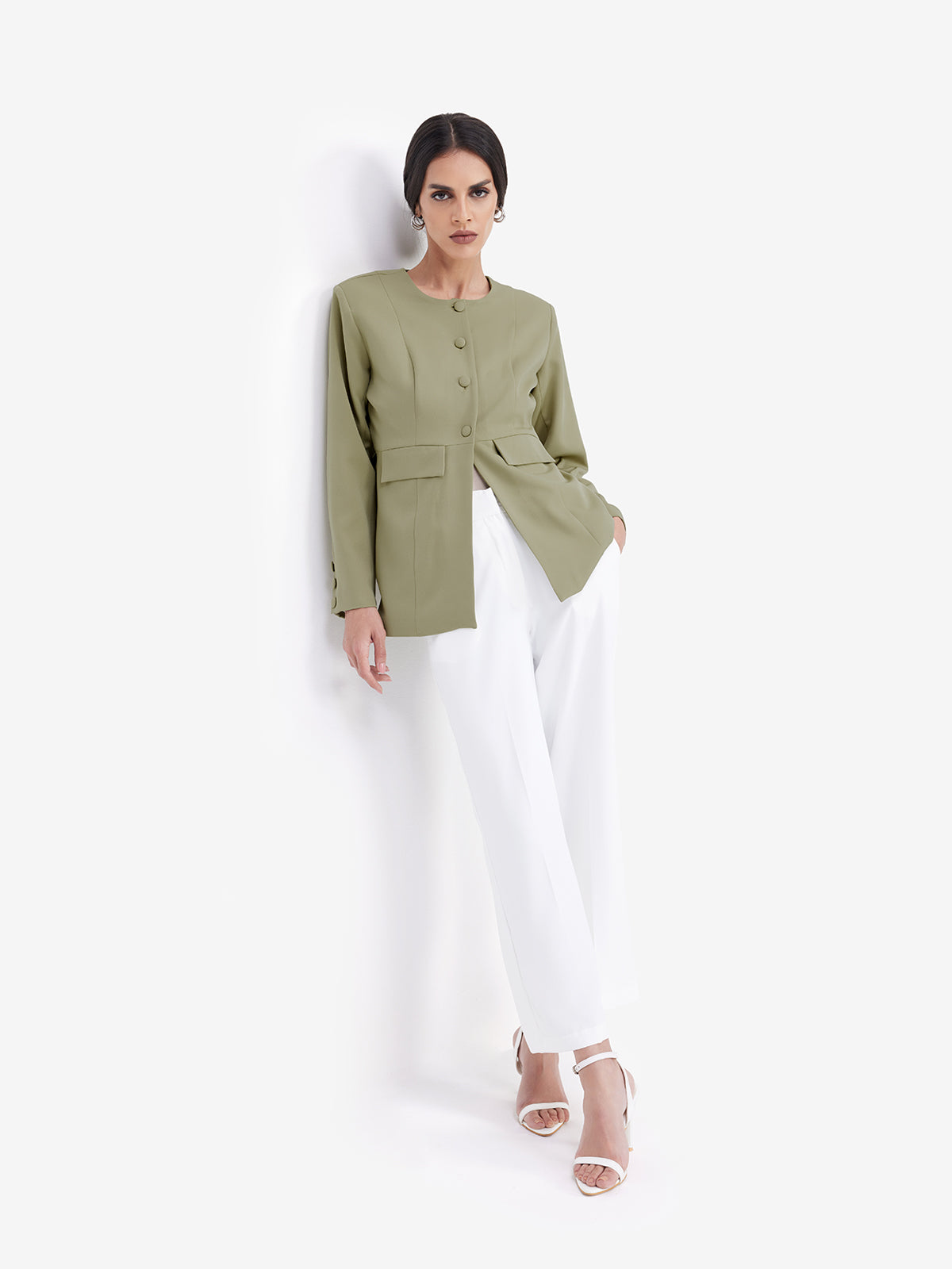 Green Tailored Blazer