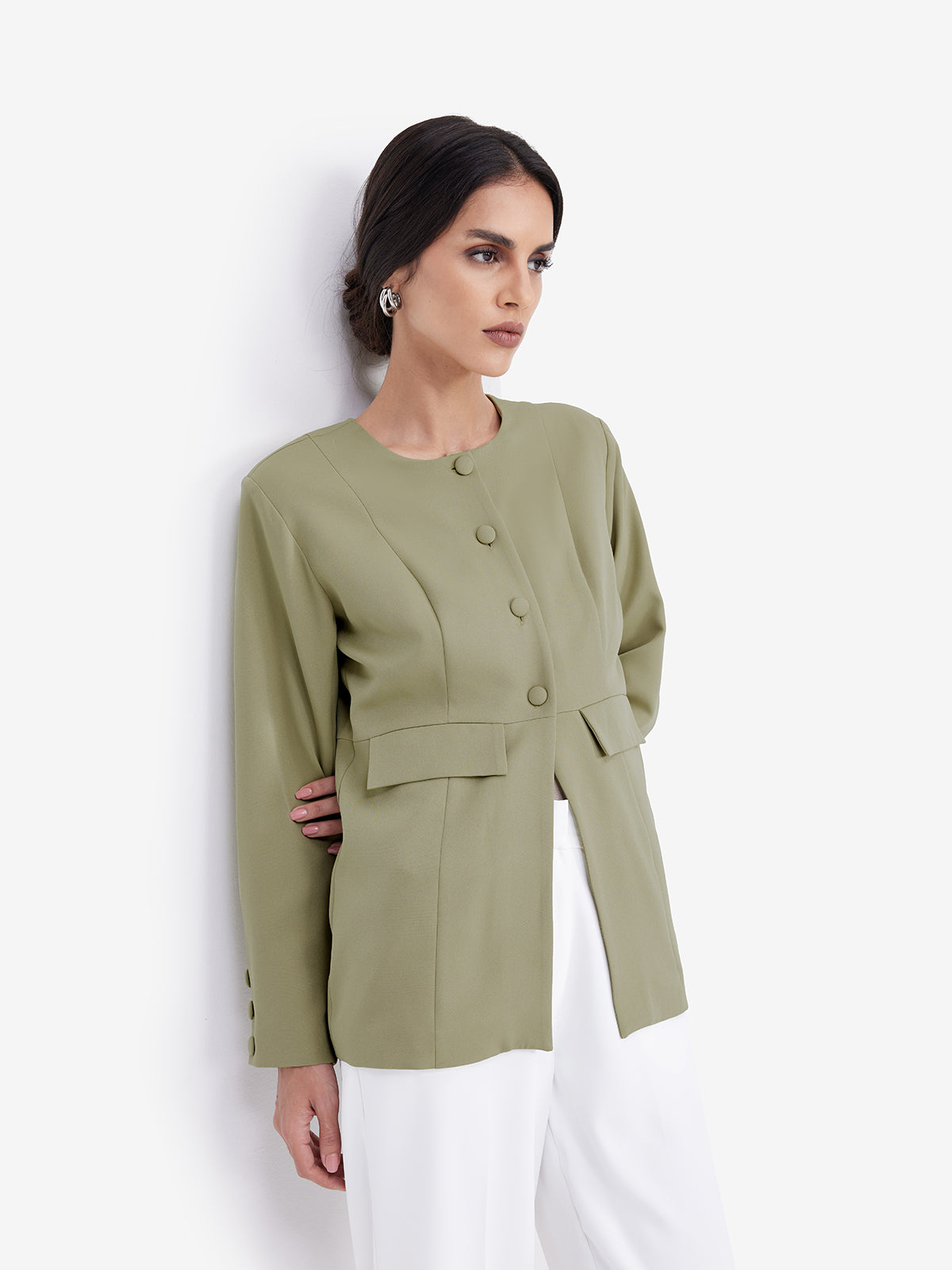 Green Tailored Blazer