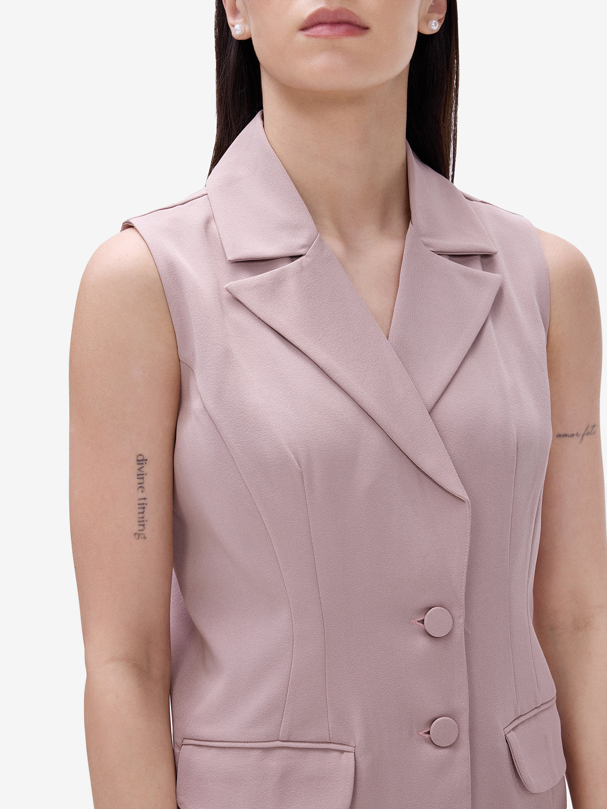 Dull Peach Tailored Blazer