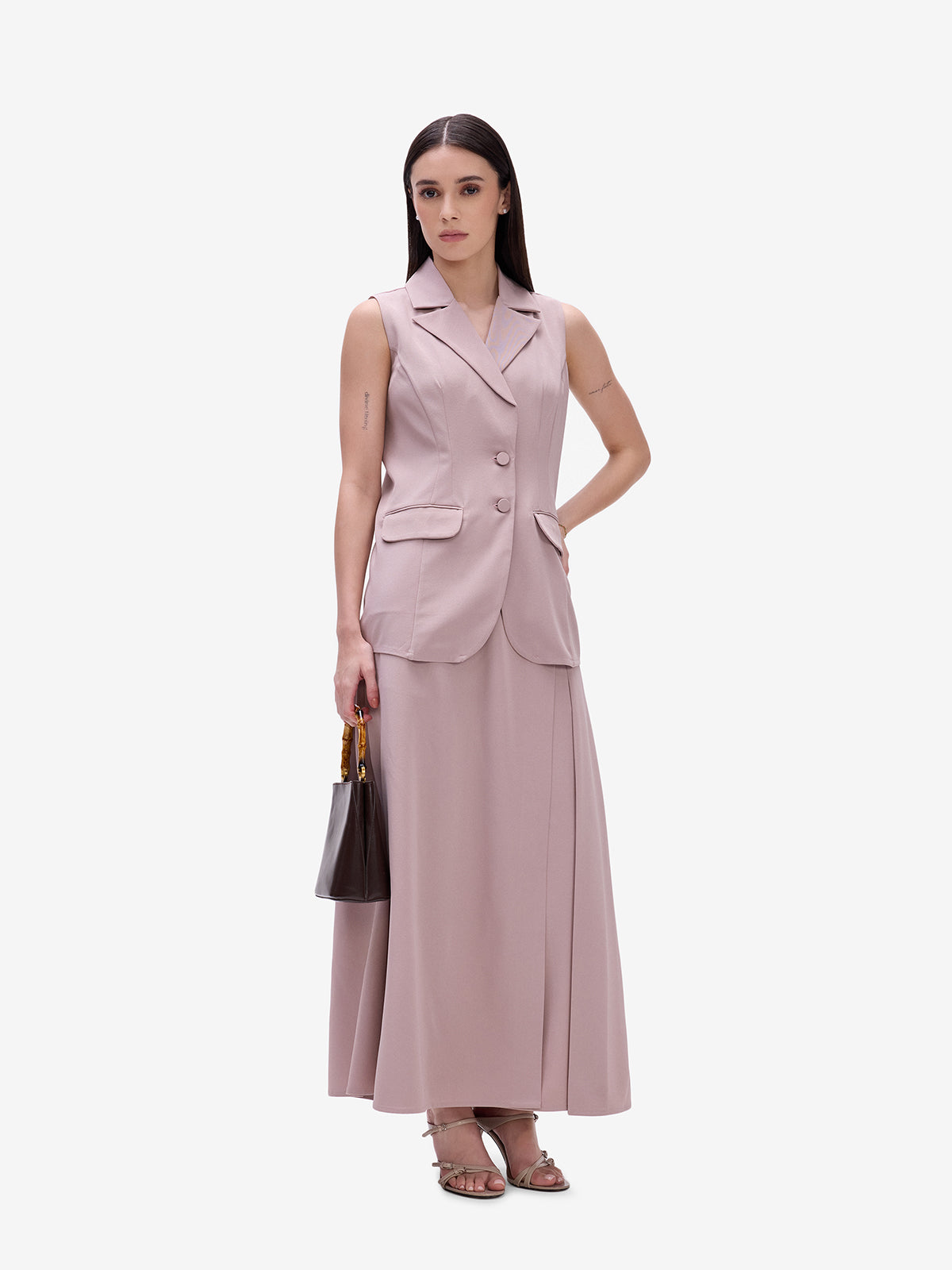 Dull Peach Tailored Blazer