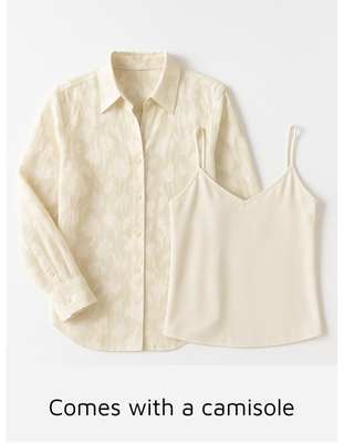 Off White Jacquard Shirt