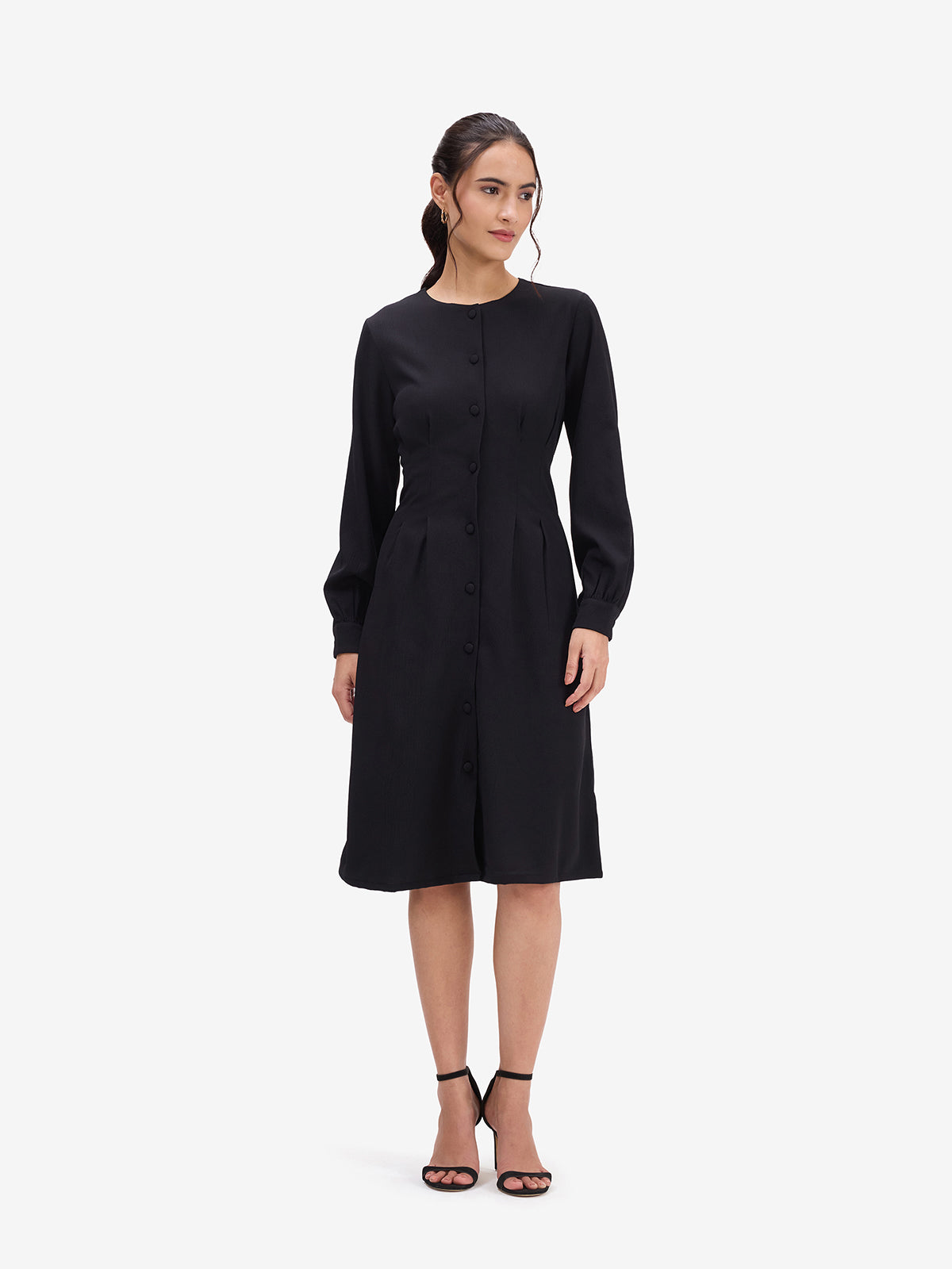 Black A-line Dress