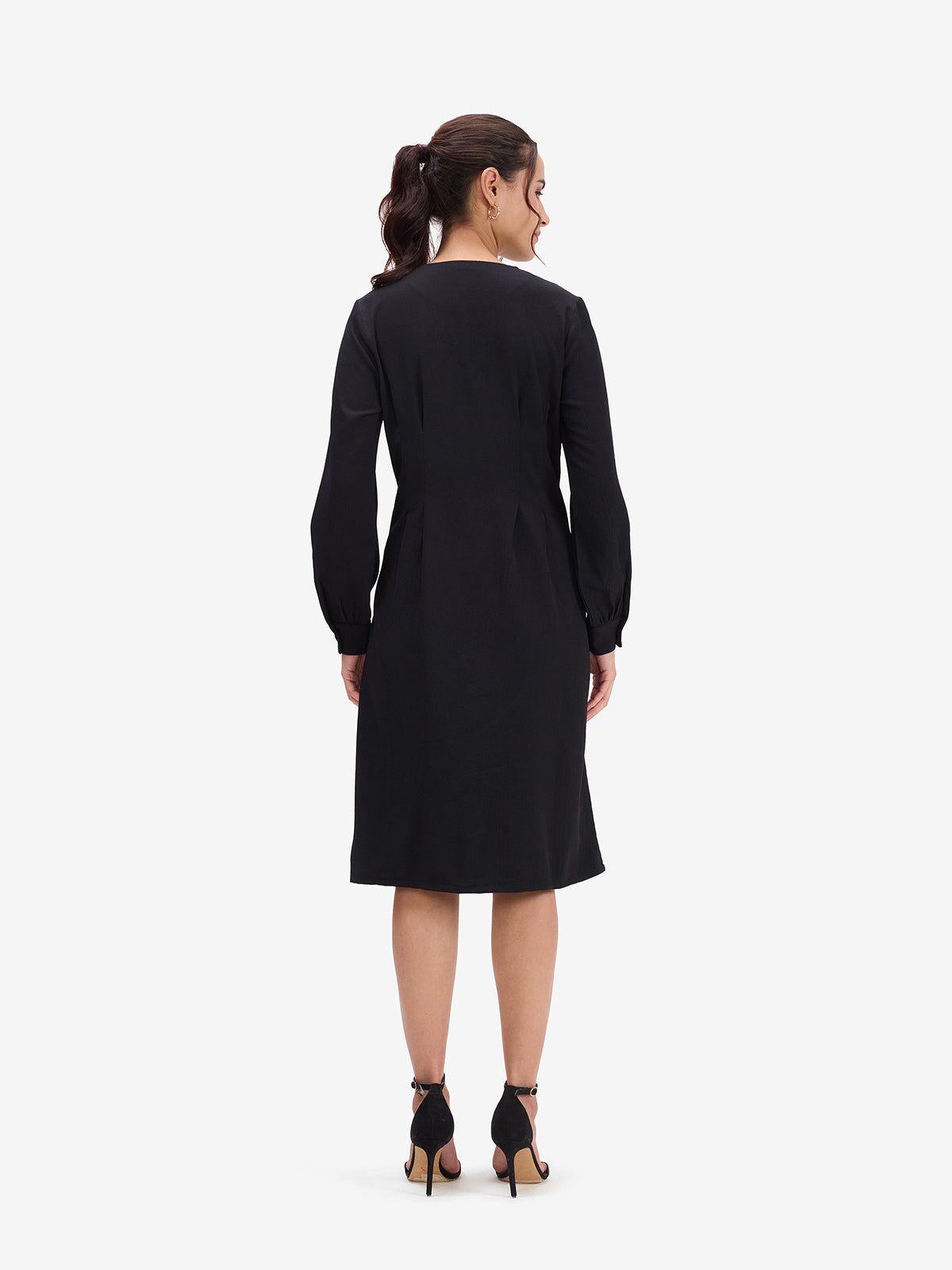 Black A-line Dress