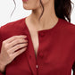 Maroon A-line Dress