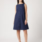 Serene 100% Cotton Navy Buttoned Dress