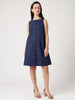 Navy Blue Cotton Dress