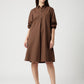 Statement Buttoned Shirt Dress