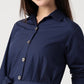 100% Cotton Navy Shirt Dress