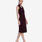 Wine Bodycon Midi Dress