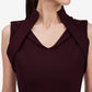 Wine Bodycon Midi Dress